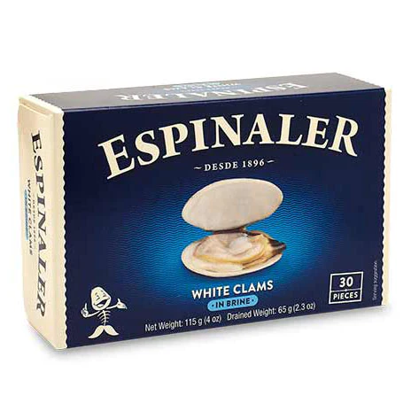 Espinaler White Clams in Brine 4oz
