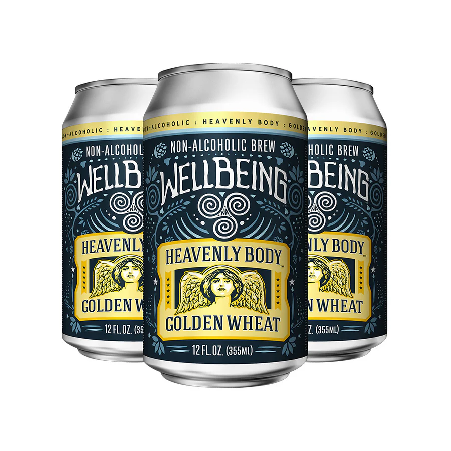 Wellbeing "Heavenly Body" Golden Wheat Non-Alcoholic 16oz 4pk