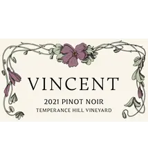 Vincent TEMPERANCE HILL VINEYARD PINOT NOIR 2022 750ml