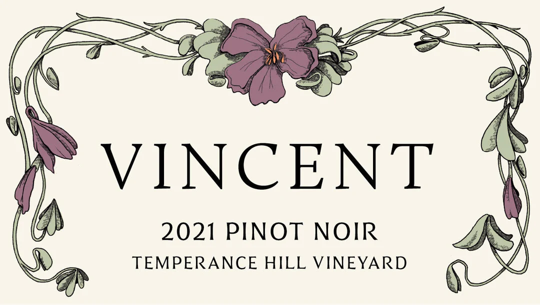 VINCENT TEMPERANCE HILL VINEYARD PINOT NOIR EOLA AMITY HILLS 2022 750ml