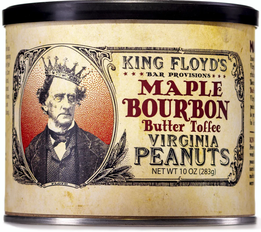 King Floyd's Maple Bourbon Butter Toffee Candied Peanuts 10oz