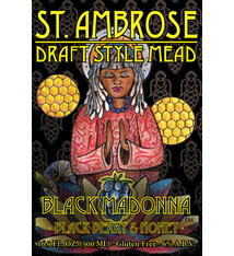 St. Ambrose "Black Madonna" Sour Black Raspberry Mead 12oz 4pk