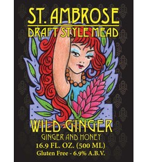 St. Ambrose "Wild Ginger" Ginger & Honey Mead 12oz 4pk