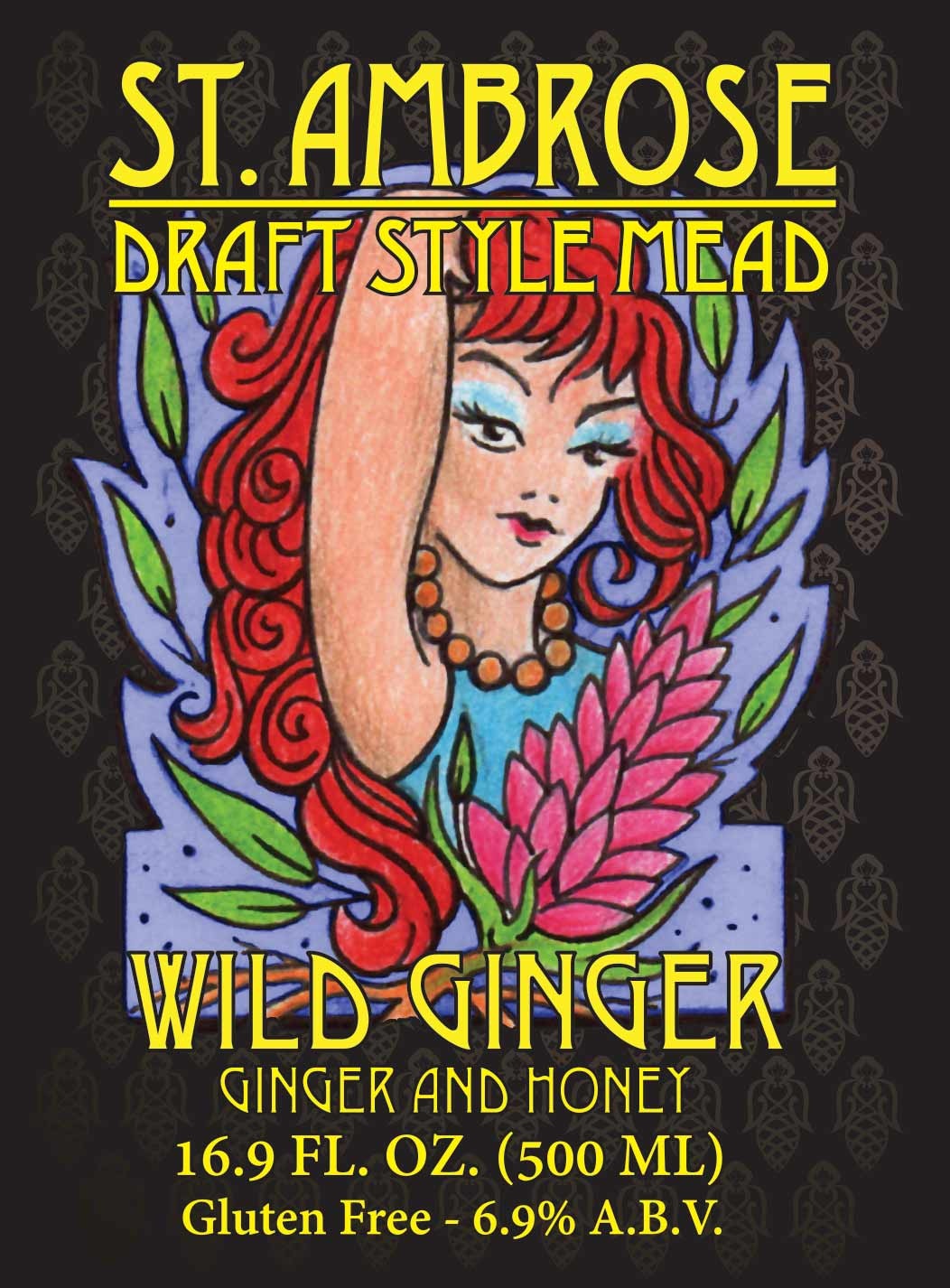 St. Ambrose "Wild Ginger" Ginger & Honey Mead 12oz 4pk