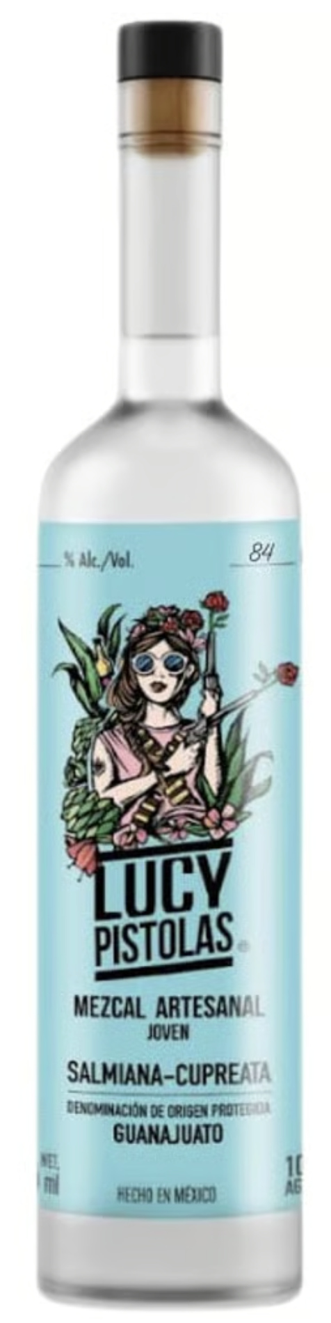 Lucy Pistolas Salmiana-Cupreata Mezcal Artesanal Joven 750ml
