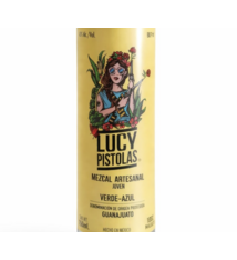 Lucy Pistolas Verde-Azul Mezcal Artesanal Joven 750ml