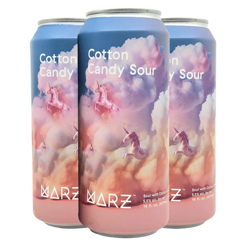 Marz "Cotton Candy Sour" Sour with Coton Candy 16oz 4pk