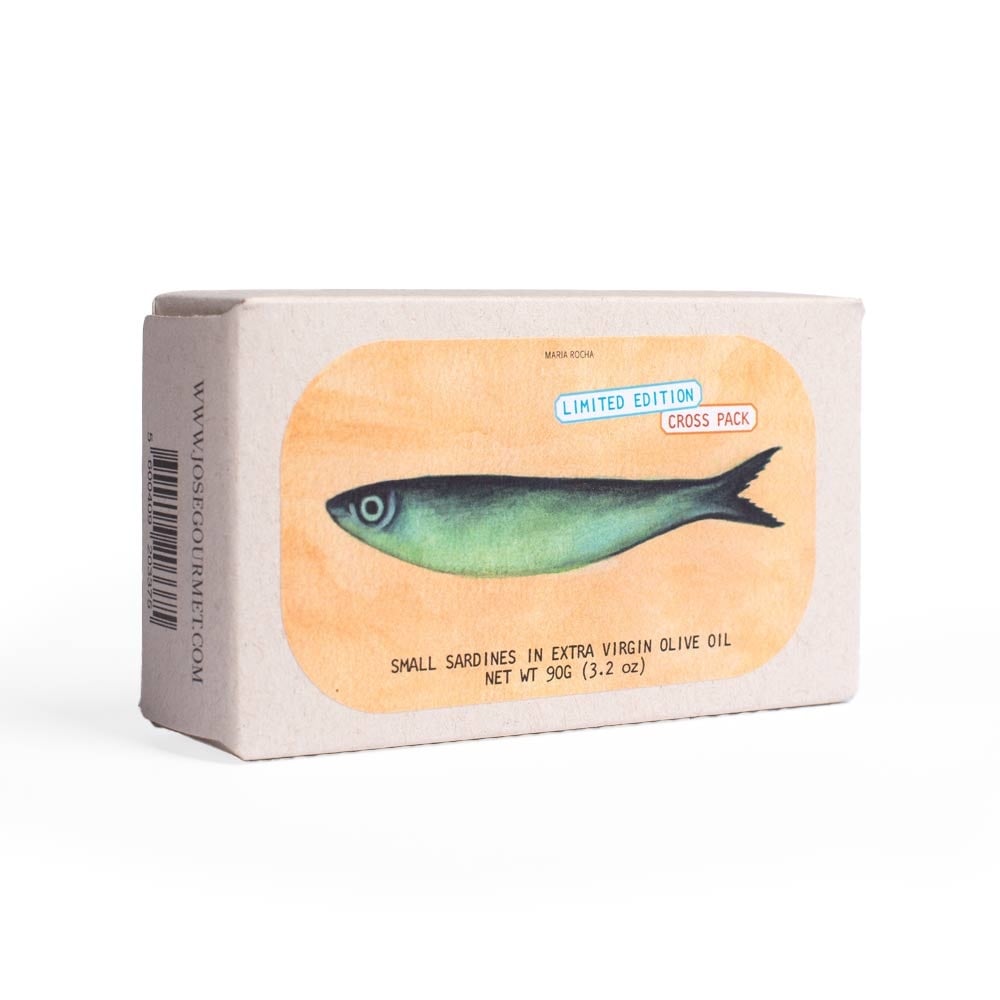 Jose Gourmet "Limited Edition Cross Pack" Small Sardines in Extra Virgin Olive Oil 3.2oz