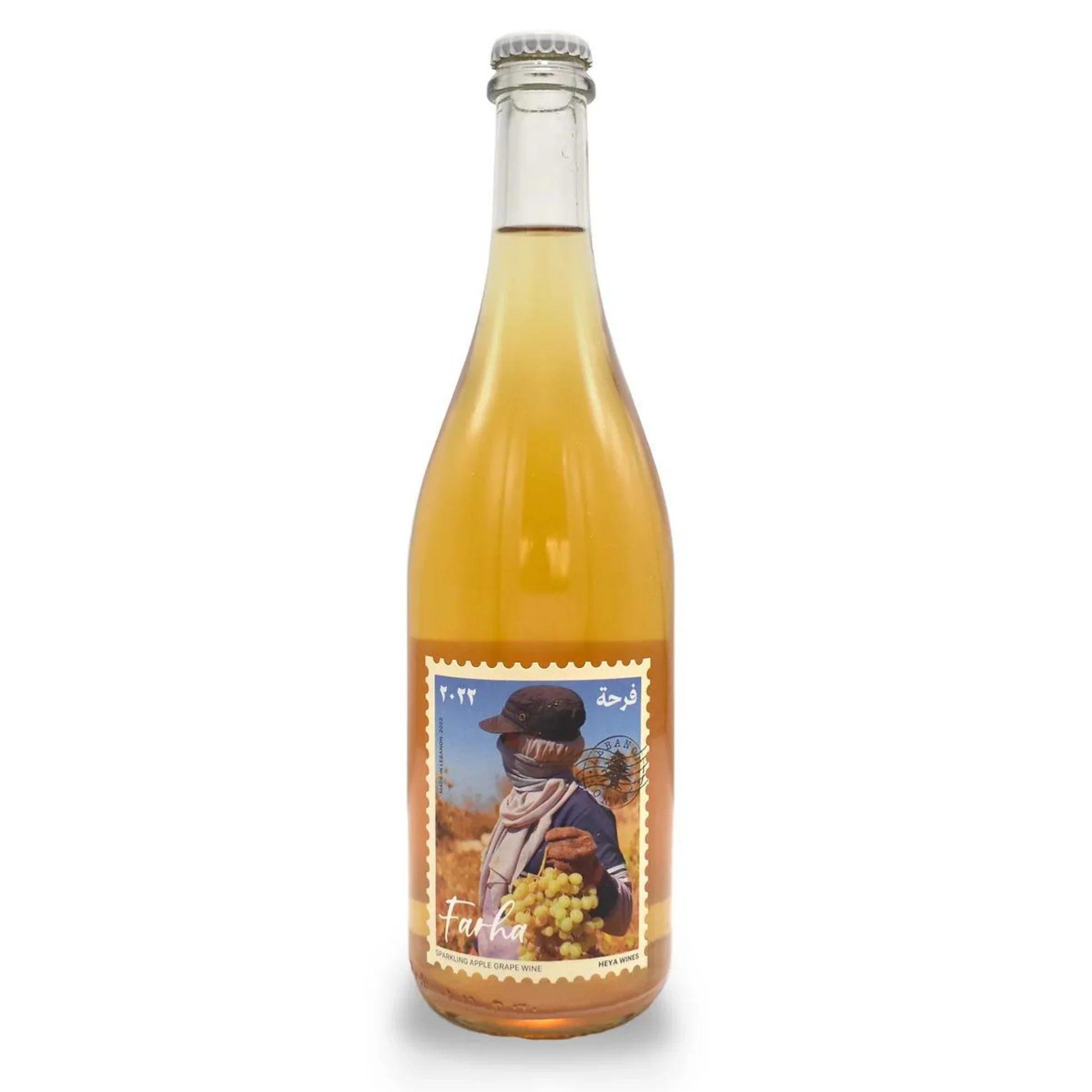 Heya "Farha" Sparkling Grape/Apple Wine Lebanon 2024 750ml
