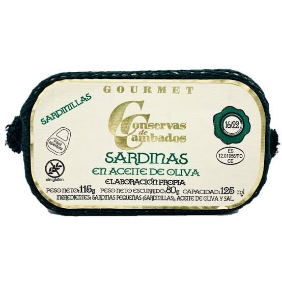 Conservas de Cambados "20/25" Small Sardines in Olive Oil 4oz