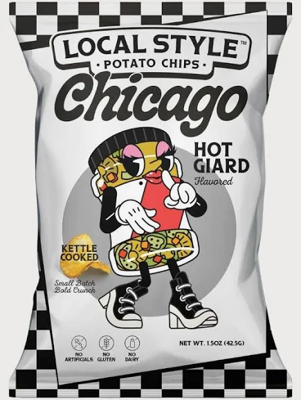 Local Style Potato Chips "Hot Giard Flavored" Potato Chips 1.65oz