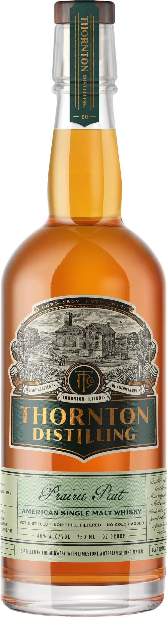 Thornton Distilling "Prairie Peat" American Single Malt Whisky 750ml