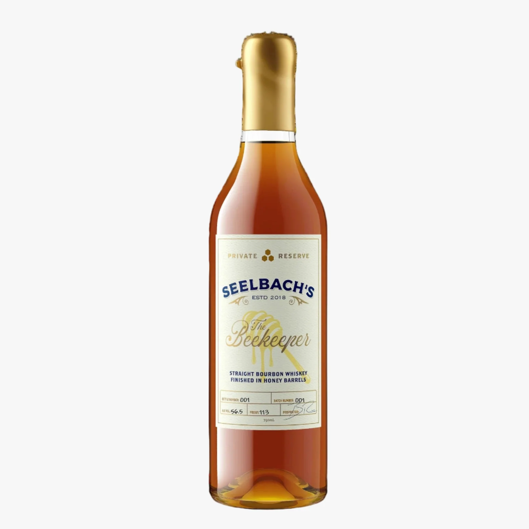 Seelbach's Private Reserve "The Beekeeper" Straight Bourbon Whiskey Finished in Honey Barrels 750ml