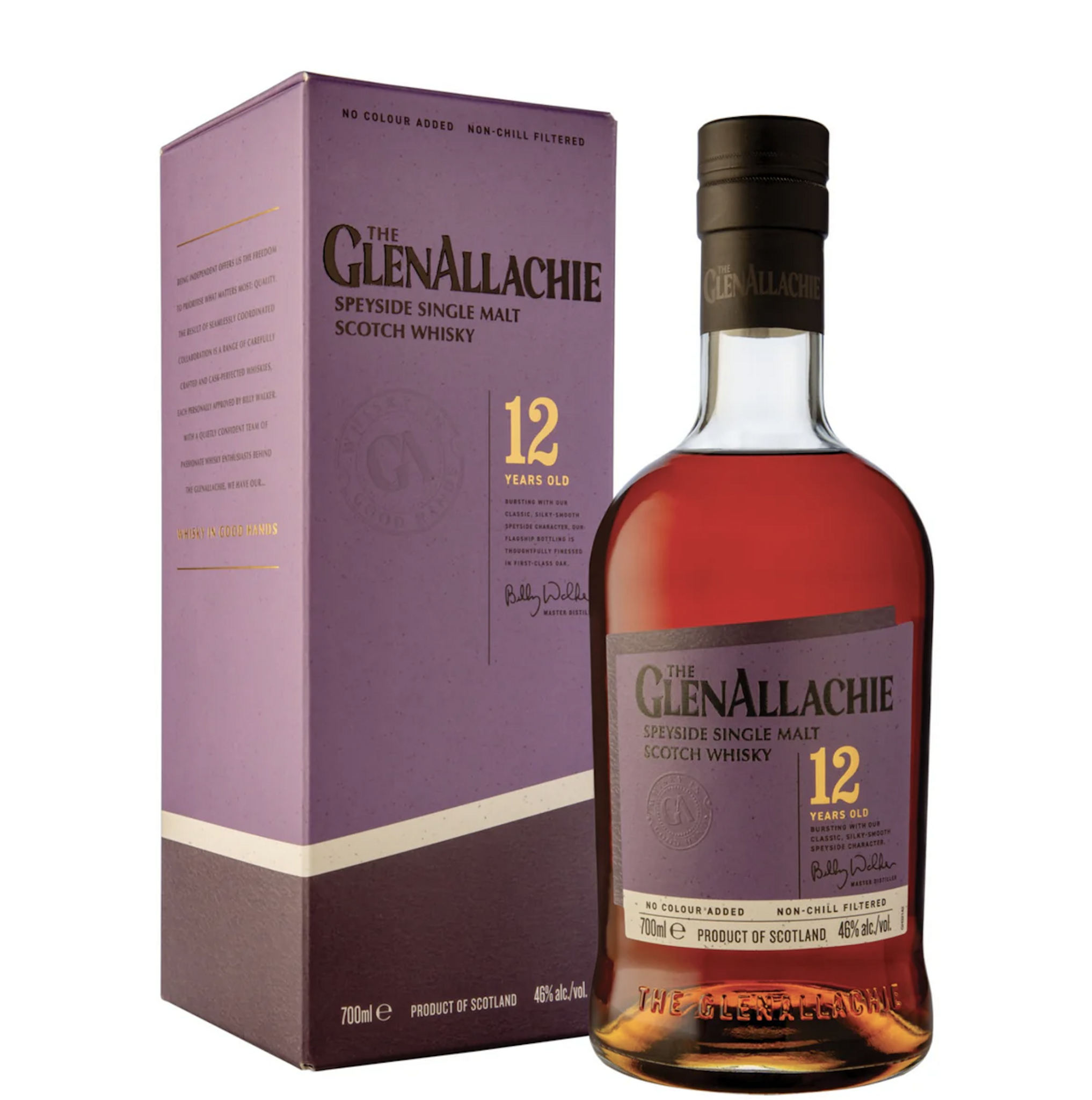 The GlenAllachie 12 Year Speyside Single Malt Scotch Whisky 700ml