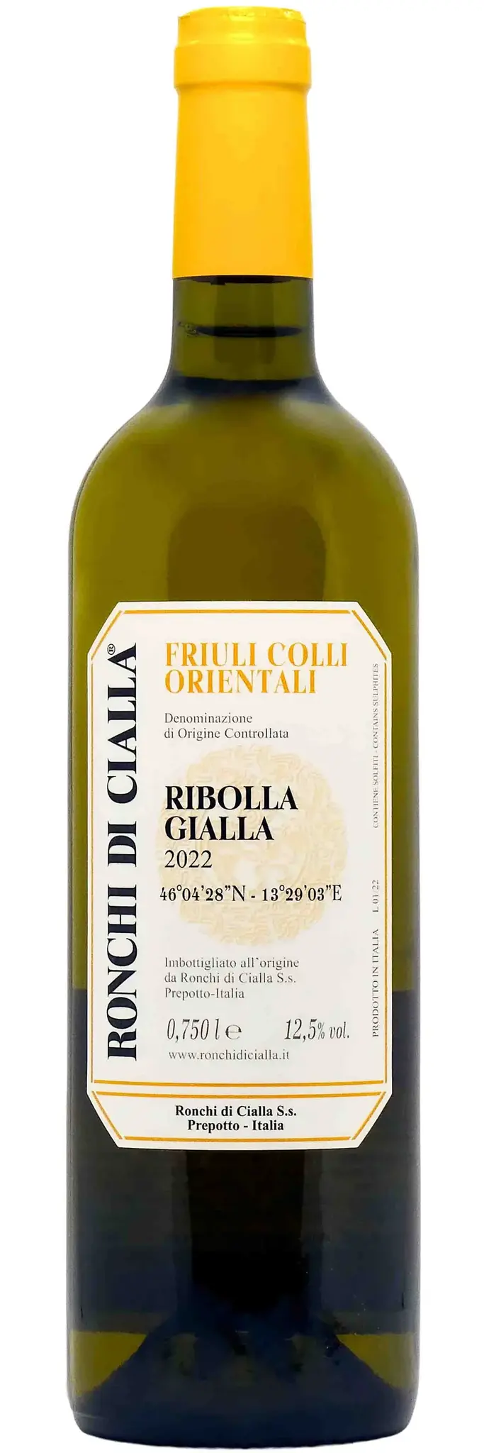 Ronchi di Cialla Ribolla Gialla Friuli Colli Orientali 2024 750ml
