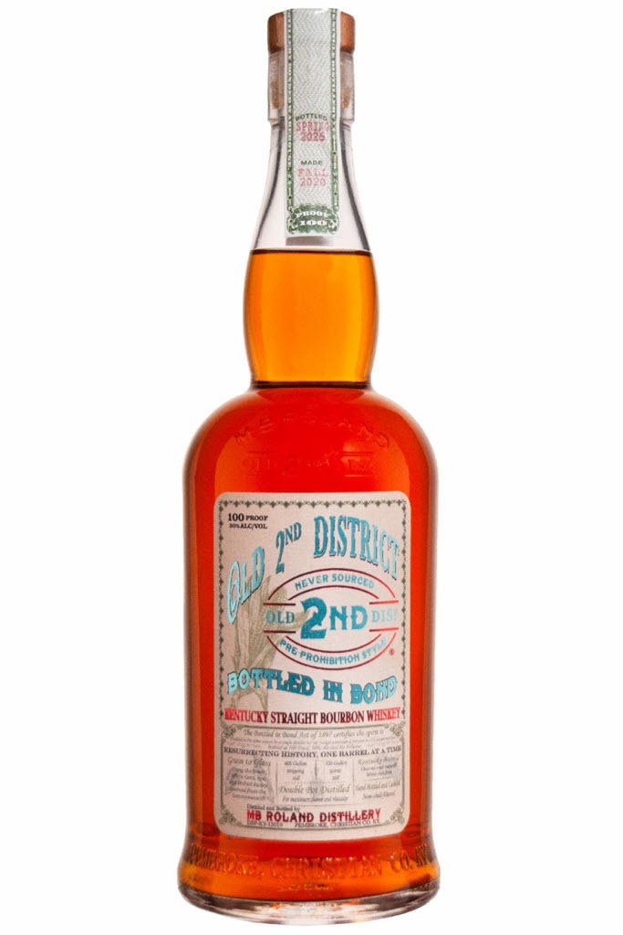 MB Roland "Old 2nd District" Bottled in Bond Kentucky Straight Bourbon Whiskey 750ml