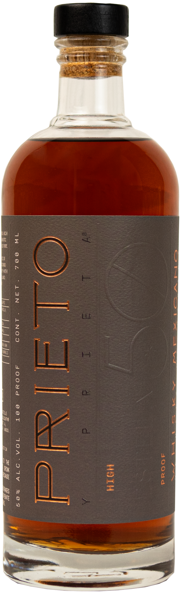Prieto y Prieta "High Proof" Whisky Mexicano de Maiz de Oaxaca 700ml