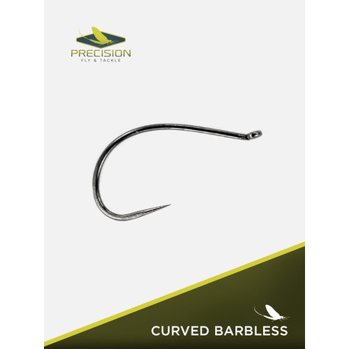 Precision Fly Fishing Precision Barbless Curved Hook 1206BL Precision Fly Fishing Precision Barbless Curved Hook 1206BL