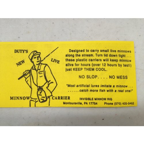 Duty's Duty's #13 Live Minnow And Bait Jar - Quart Duty's Duty's #13 Live Minnow And Bait Jar - Quart