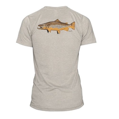 RepYourWater Artists Reserve Brown Trout Tee RepYourWater Artists Reserve Brown Trout Tee