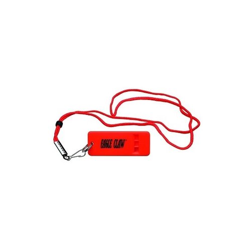 Eagle Claw Eagle Claw Flat Flourescent Orange Boat Whistle With Lanyard