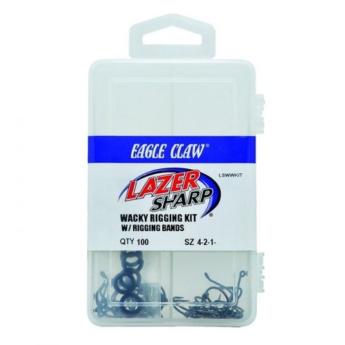 Lazer Sharp Wacky Worm Kit With Rigging Bands Lazer Sharp Wacky Worm Kit With Rigging Bands