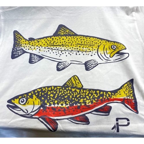 Precision Fly Fishing Precision Trout White Tee Precision Fly Fishing Precision Trout White Tee