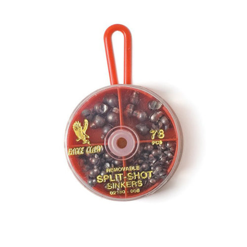 Eagle Claw Eagle Claw Removable Split-Shot Sinker Assortment Eagle Claw Eagle Claw Removable Split-Shot Sinker Assortment