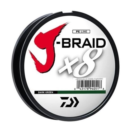 Daiwa J-BRAID x8 Braided Line - Dark Green