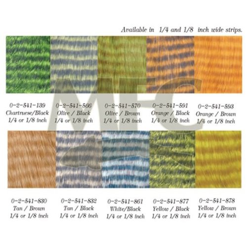 Montana Fly Company MFC Barred Zonker Strips 1/8" Montana Fly Company MFC Barred Zonker Strips 1/8"