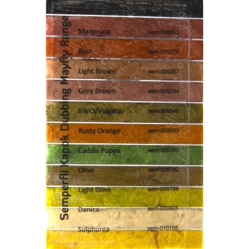Semperfli Kapok Dry Fly Dubbing Mayfly Dispenser Semperfli Kapok Dry Fly Dubbing Mayfly Dispenser
