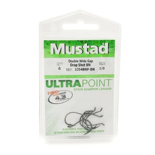 Mustad 10548NP Ultrapoint Double Wide Gap / Drop Shot Hook