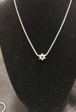 Necklace, Star of David slide; 2 on 16'' chain, 1 on 18