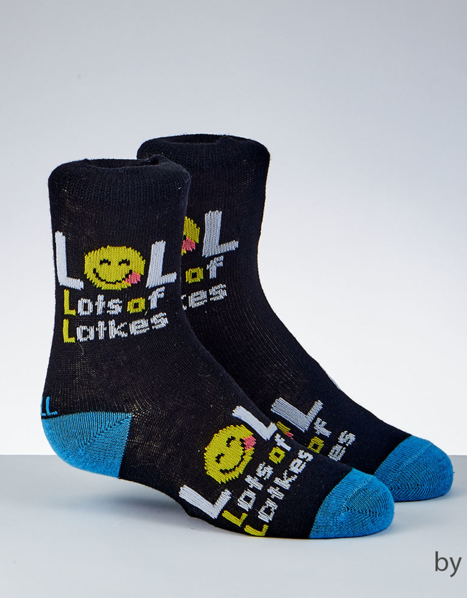 Chanukah Kids Crew Socks (size 11-1)Lots of Latkes