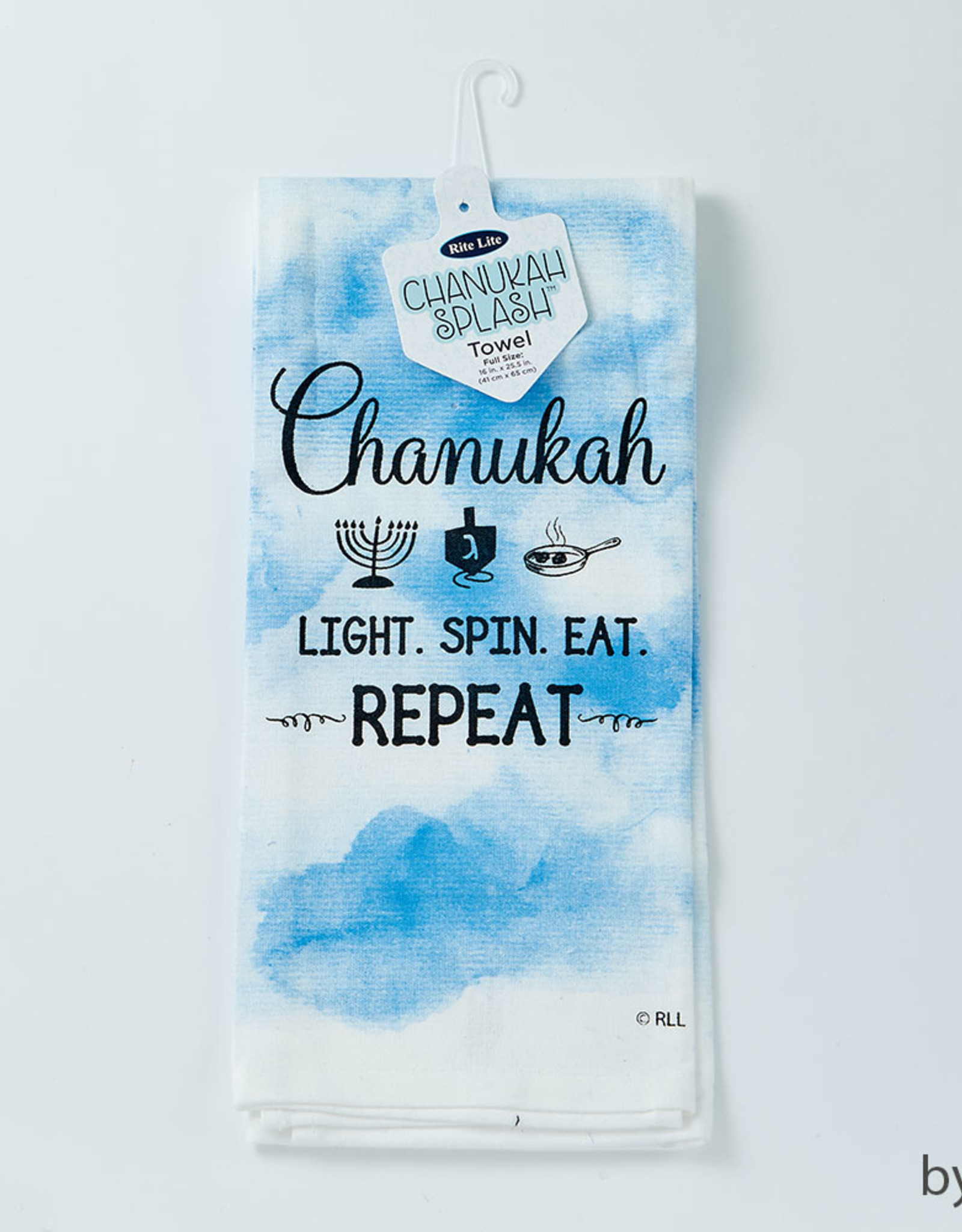 Chanukah Splash tea towel