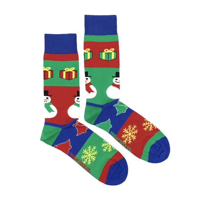 Men’s Ugly Christmas Snowman Socks