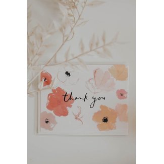 Poppies Thank You Card