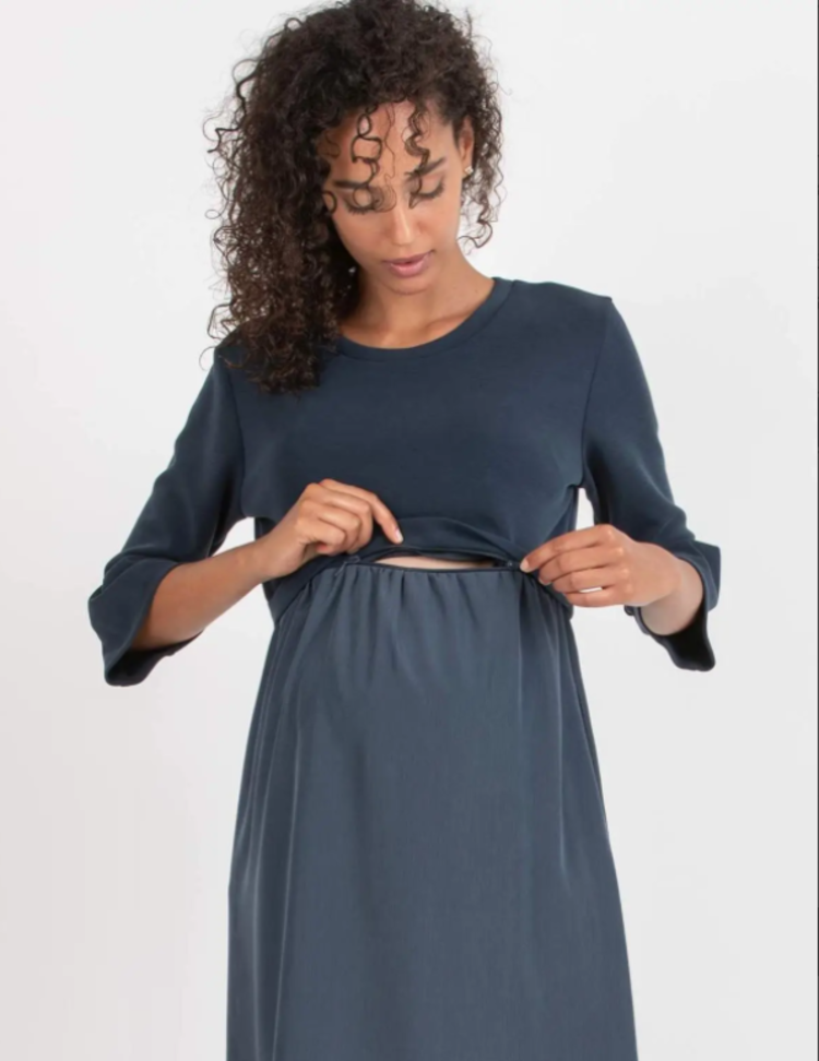 Ilaria Ruffle Maternity/Nursing Dress