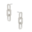 Oval Link Earring - Silver