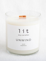 Lit Soy Candles Lit Soy Candle, Unwind