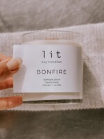 Lit Soy Candles Lit Soy Candle, Bonfire