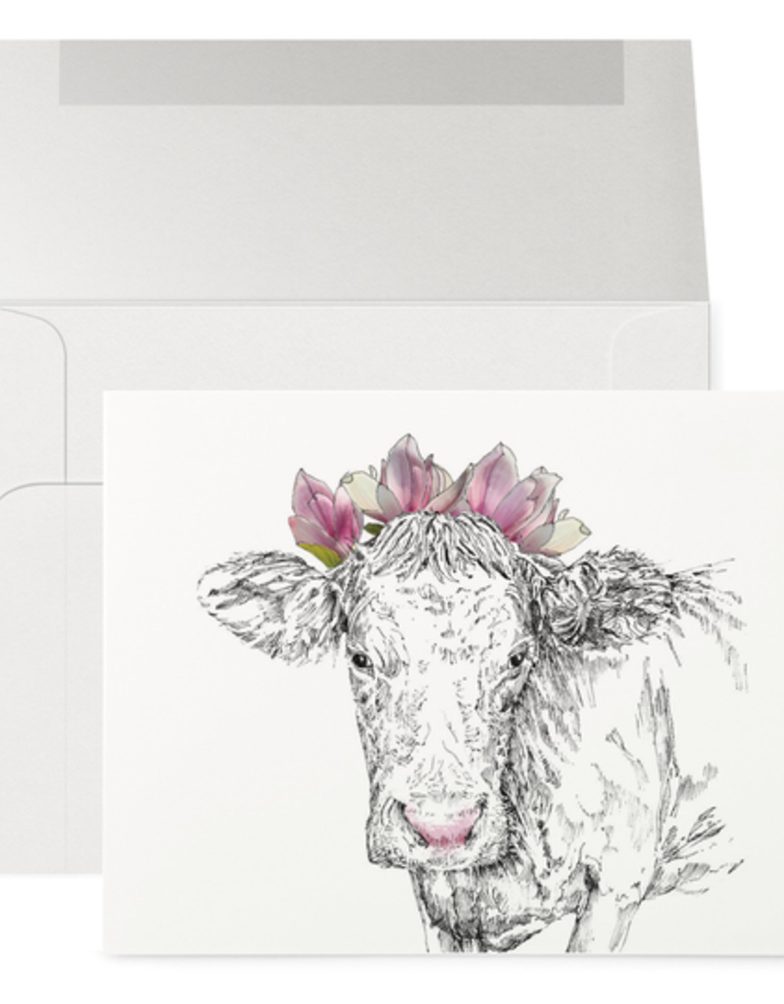 Petits Mots Petits Mots Card, Nana Cow