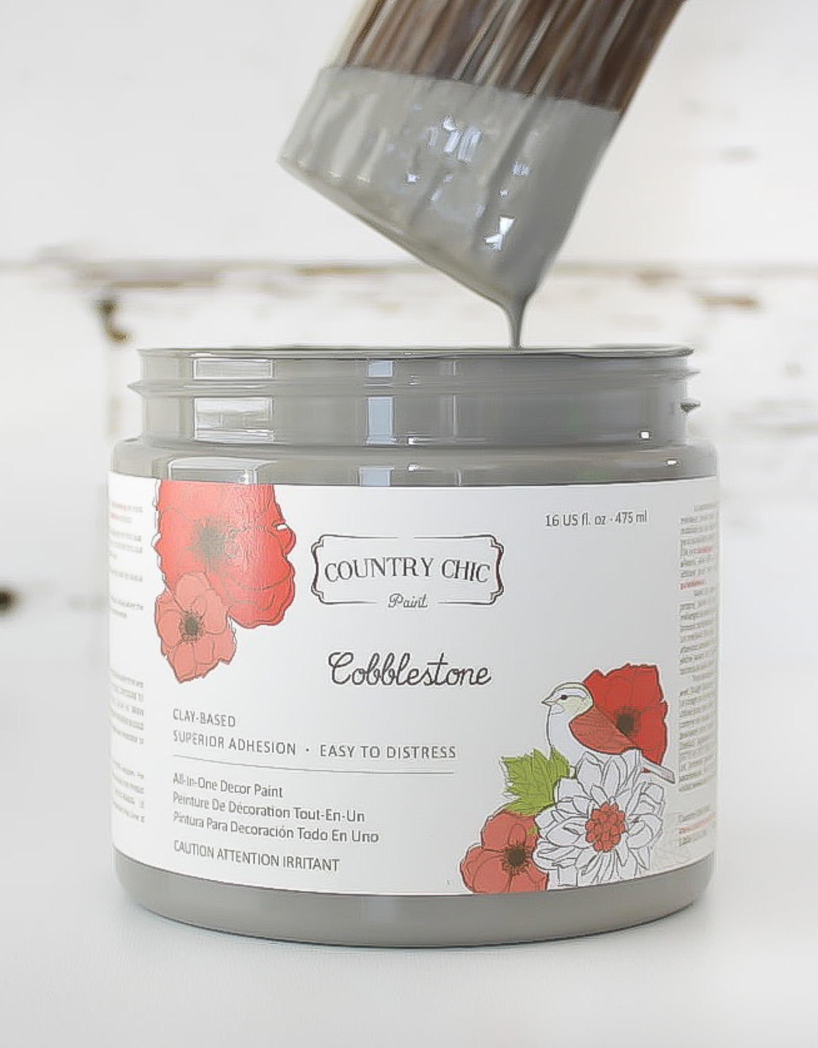 Country Chic Country Chic Paint Sample - 4oz Cobbletsone