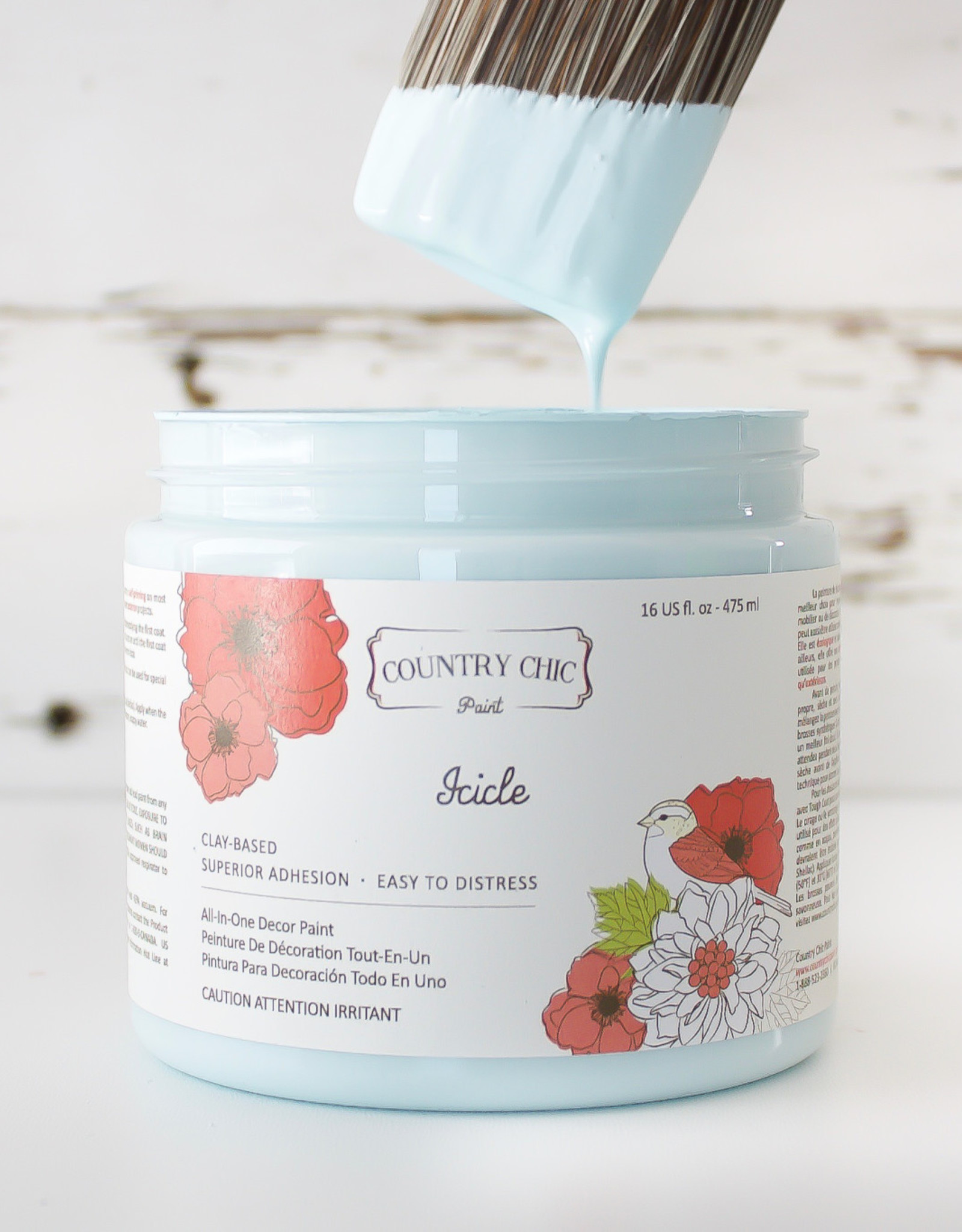 Country Chic Country Chic Paint Sample - 4oz Icicle