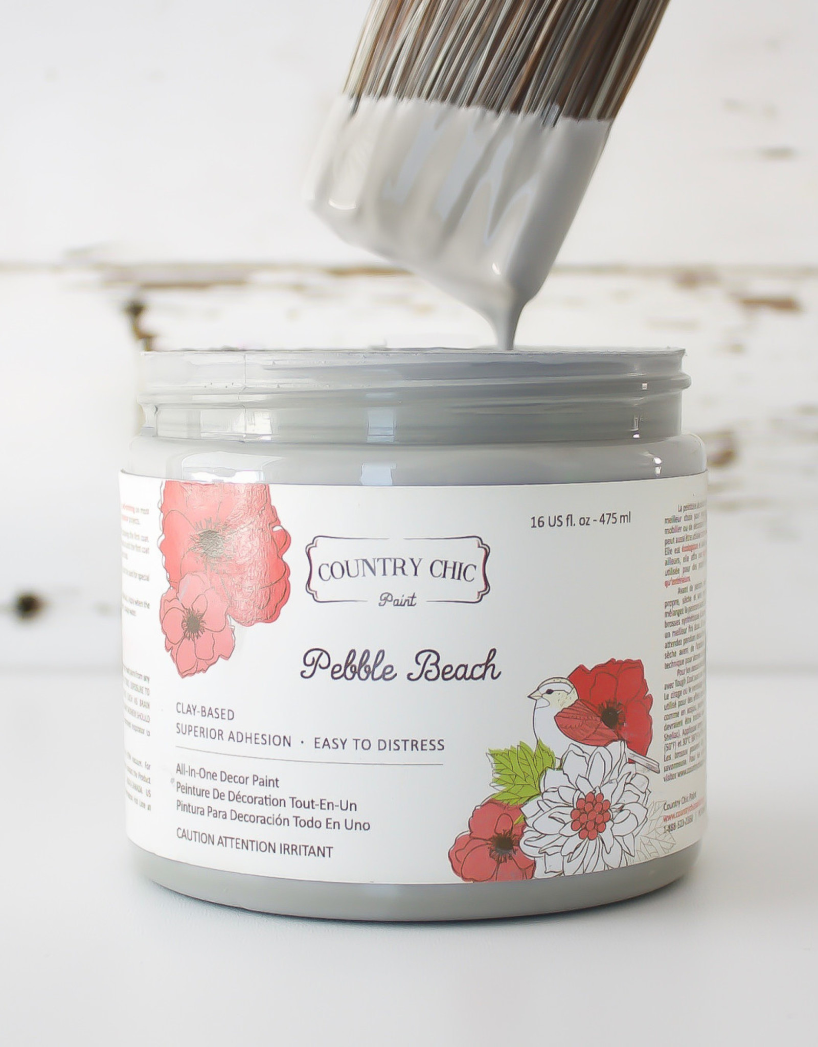 Country Chic Country Chic Paint Sample - 4oz Pebble Beach