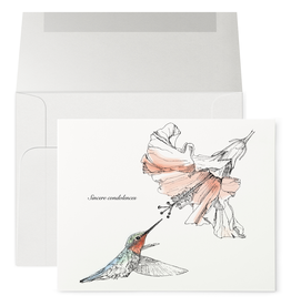 Petits Mots Petits Mots Card, hummingbird/condolences