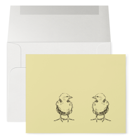 Petits Mots Petits Mots Card, Yellow Chicks