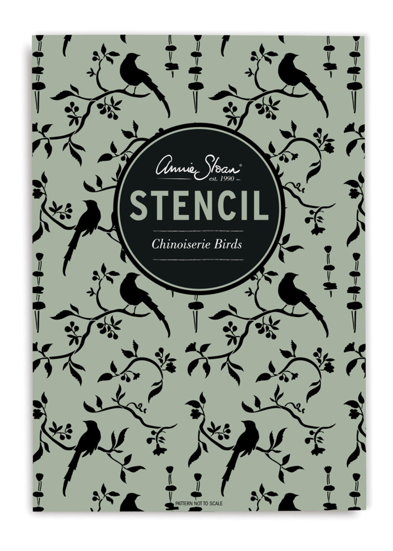 Annie Sloan Chinoiserie Birds Stencil by Annie Sloan