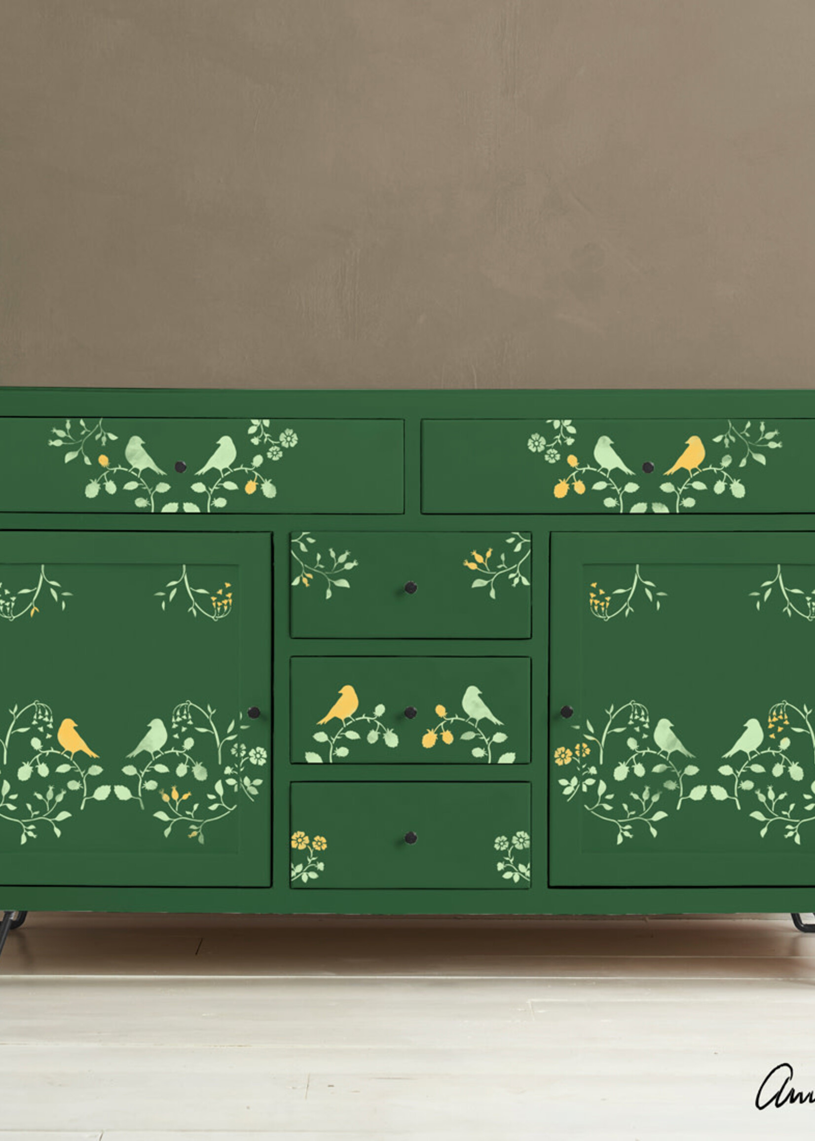Annie Sloan Countryside Bird Stencil by Annie Sloan