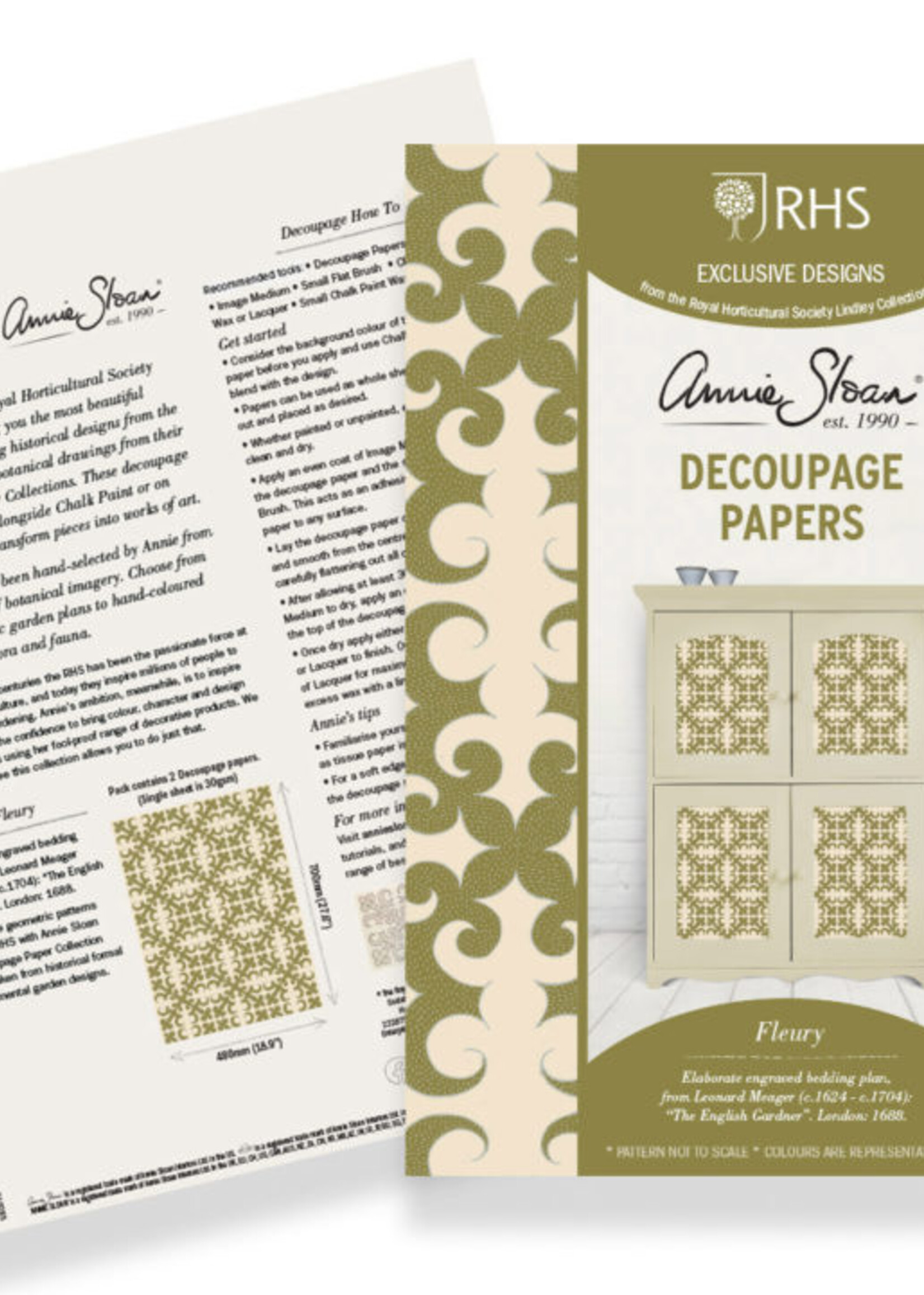 Annie Sloan Decoupage Paper - Fleury